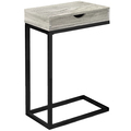 Monarch Specialties Accent Table - Grey Reclaimed Wood-Look / Black / Drawer I 3407